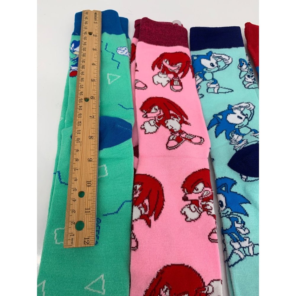 Sonic Saga Socks 4 Pairs Sonic The hedgehog Crew Socks - Picture 3 of 6